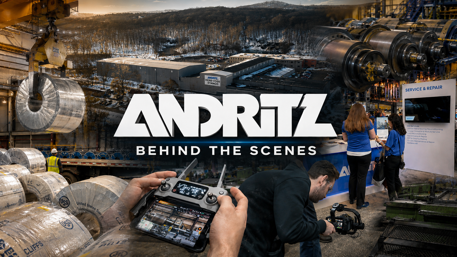 ANDRITZ e MultiVision transformando filmagens industriais em conteúdo para anos de marketing e vendas